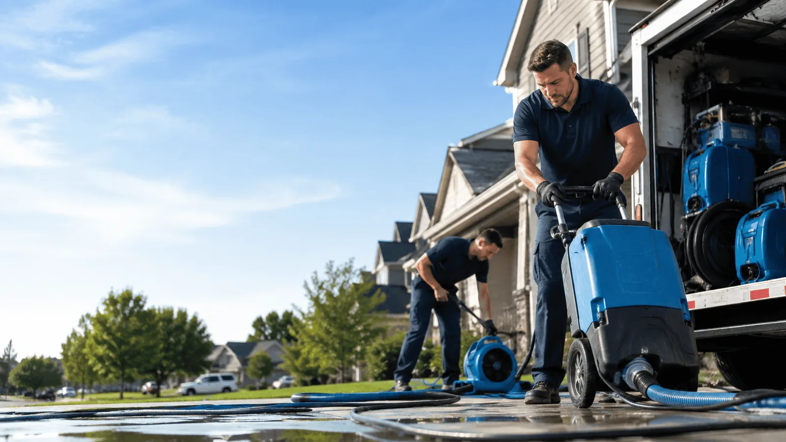 Dehumidification being performed in New Galilee, PA